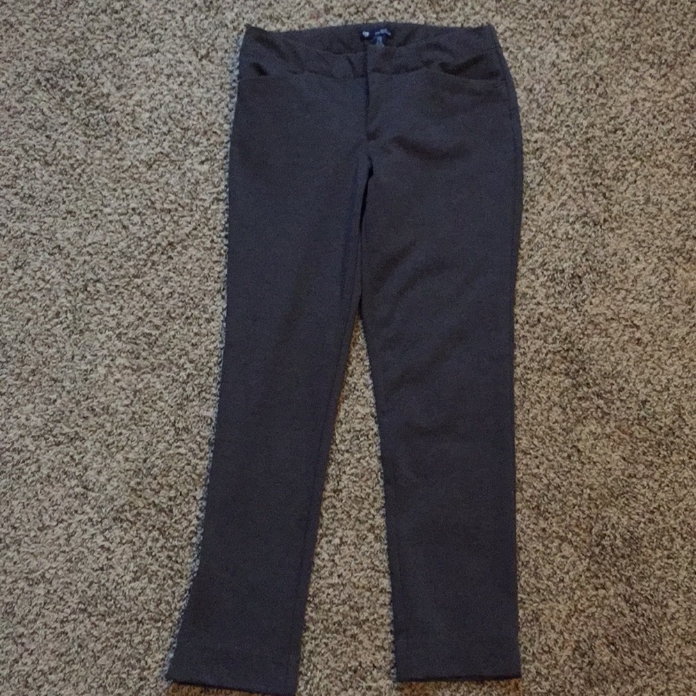 Gap slim dark grey work pants slacks size 0 R